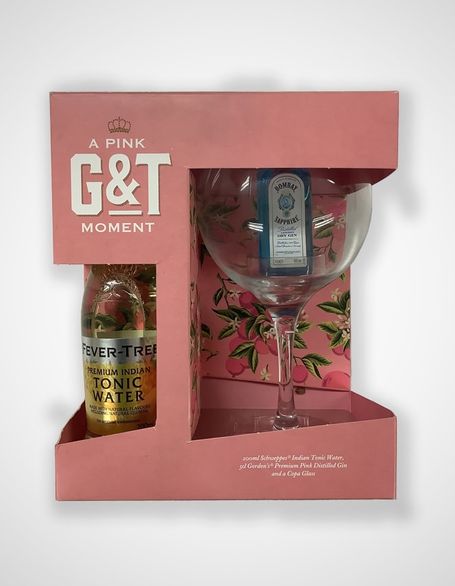 A Pink G&t Moment Gift Set Packaging