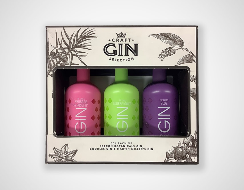 The Lakes Gin Gift Set packaging