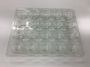 Clear vacuum forming tray