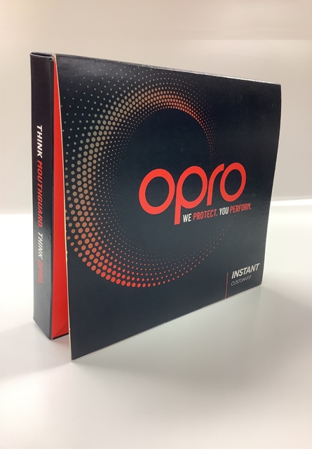 Opro gumshield packaging