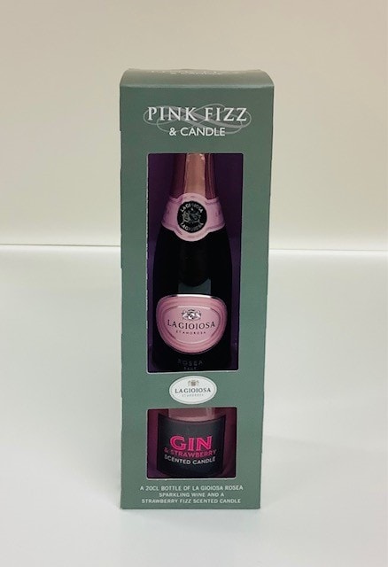 Pink fizz & candle packaging